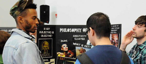 Philosophy: Students attending a philosophy event