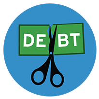 Student debt free icon